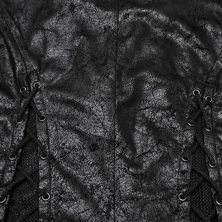 Black Gothic Dark Alien Asymmetric Vest