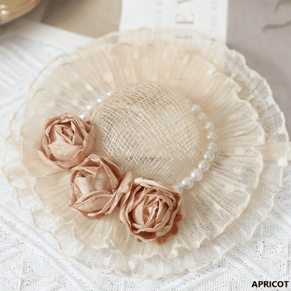 Hat Lolita Options Mini Color Details Bead Design Floral With 11