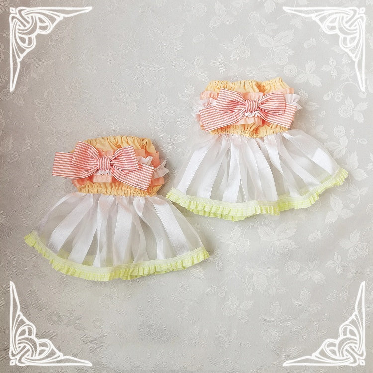 Sleeves Bowknot Puff