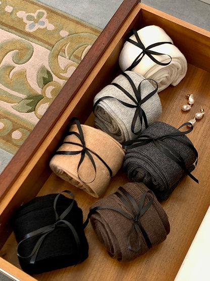 リブサイドウィンタータイツ