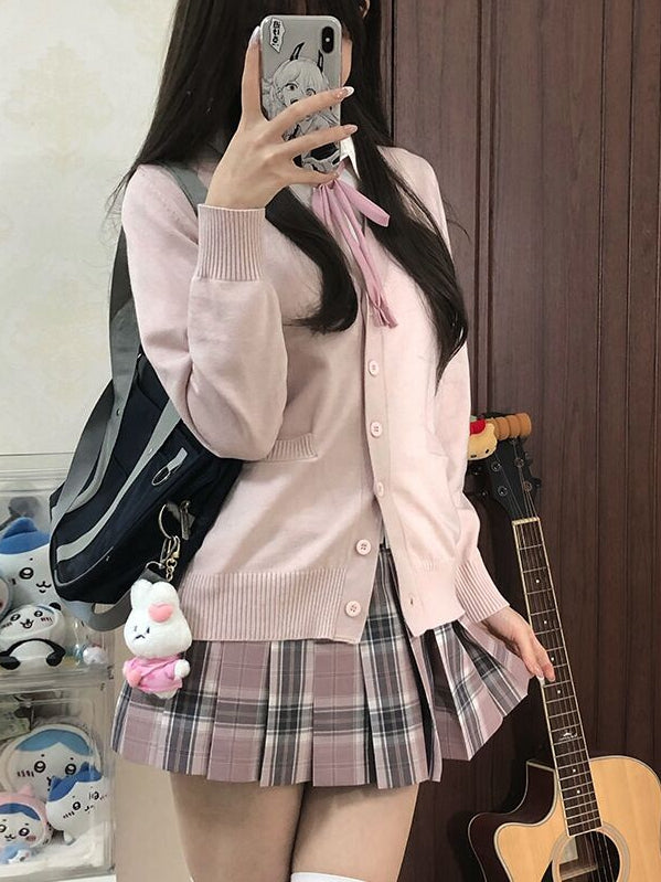 V-neck Cardigan 7 Knitted Color Options