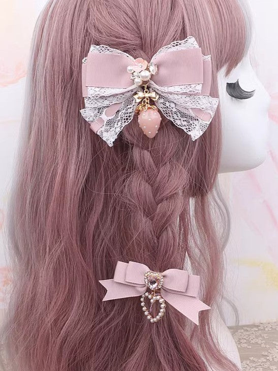 Kei Charm 4 Options Hairclip Color Jirai Heart Bowknot