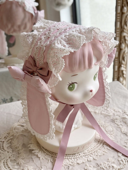 / Ears Blue Pink Black Hairband Bunny Red