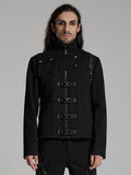 Black Men's Cyberpunk Deconstruction Jacket