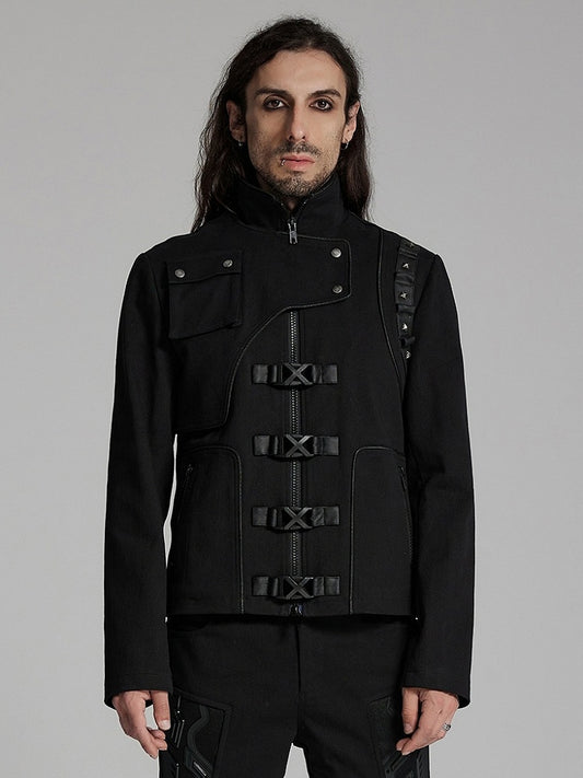 Men's Deconstruction Jacket Cyberpunk Black