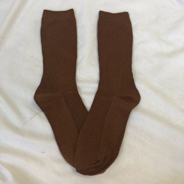 Socks Colors Cute Solid-Color Cotton 10 JK