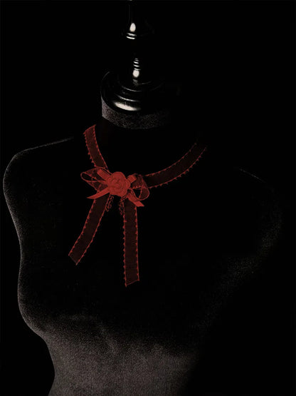 Rot Blau Choker Beige Schwarz / Lila