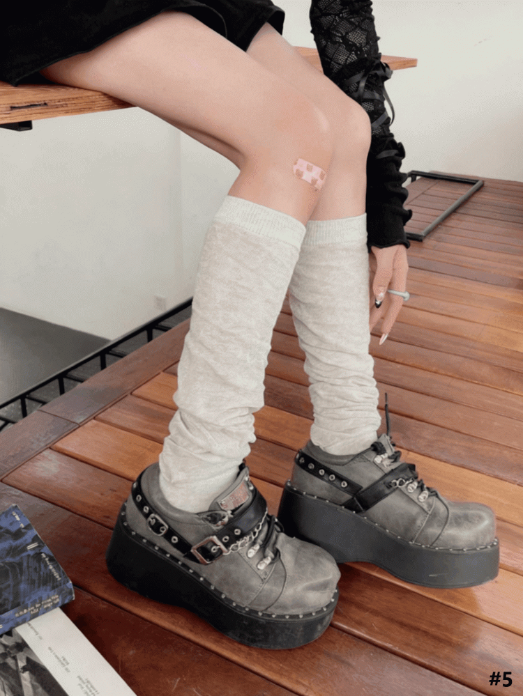 5 Color Options Maillard Palettes Thin Stacked Leg Warmers