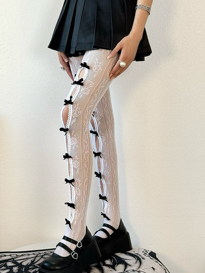 Design Y2K Optionen Strumpfhose Farbe Cut-out Bowknot 4 Details