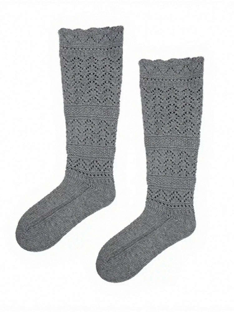 4-Color Knit Ruffled Cuff Leg Warmers - ModaSwings