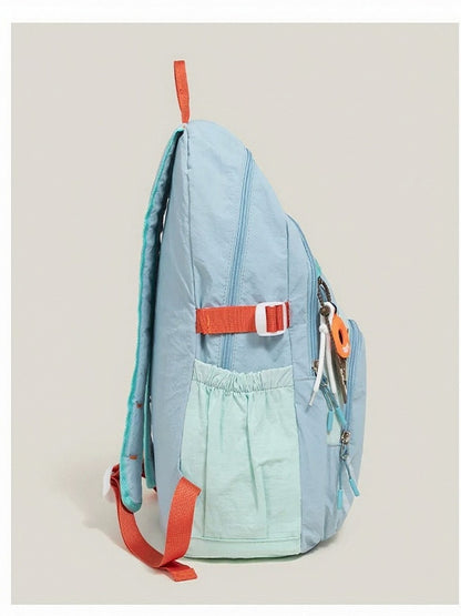 Large Casual Blue Backpack Lightweight Capacity with