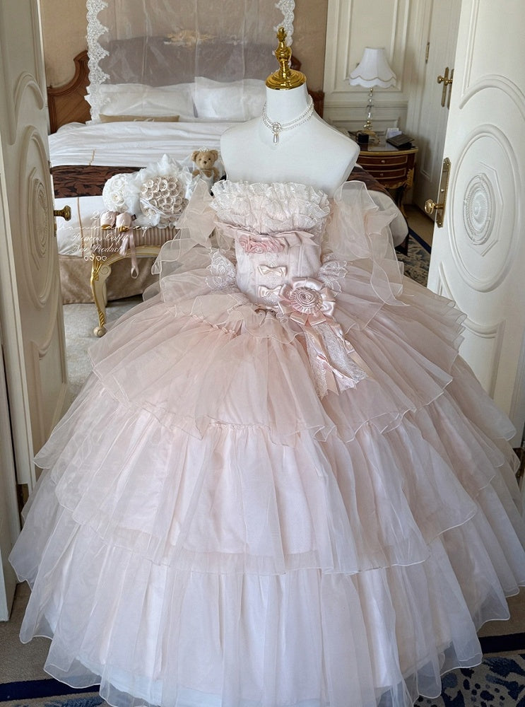 Pink Tulle Bowknot Arm Sleeves for Sweet Looks - Diamond Honey