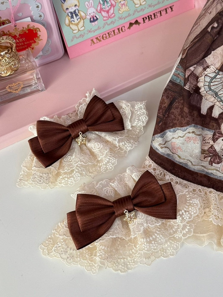 Charm Brown Bowknot Cuffs Star Wrist