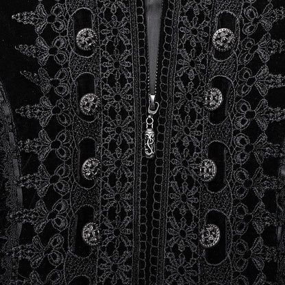 Coat Symmetric Gorgeous Black Goth