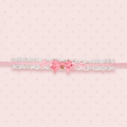 Rosa Choker Braun Blau /