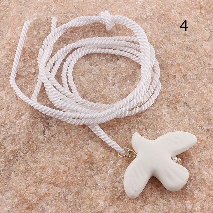 Dove Black/White Y2K Ring/Necklace