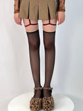 Semi-sheer Color Options Stockings Suspender 4