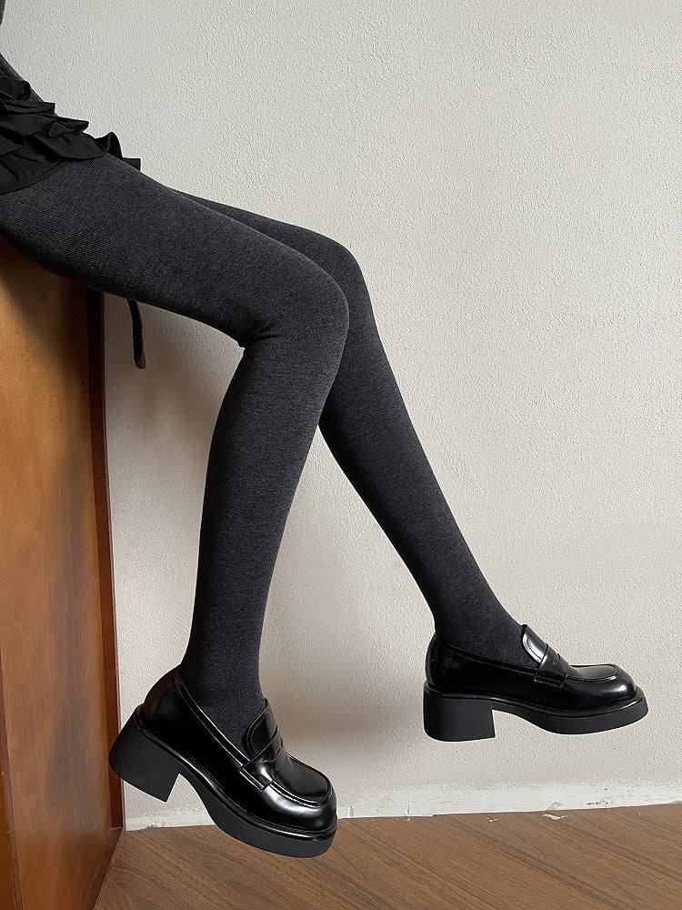 4 Warm Simple Elastic Colors Tights