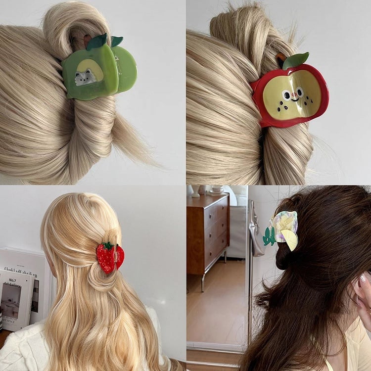 29 Fruits Claw Clips Options Cute Y2K