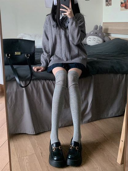 Knee Over Colors 5 Socks Cotton Stacked Design - AY To films