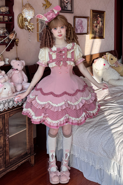 Ears Cake Daily + Rabbit Cherry Lolita Bunny Hat Dress