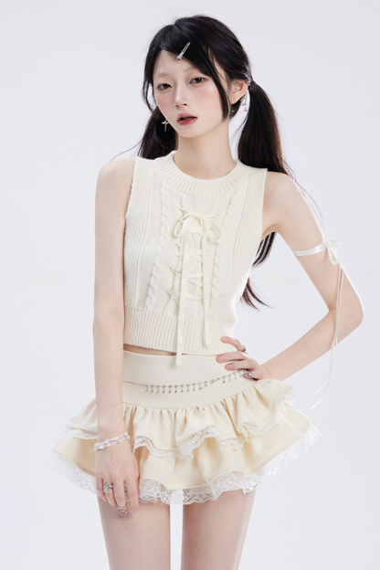 ハイスカート フーディー クロススパイストップ スウィート+ウエスト ミニチューブ クール