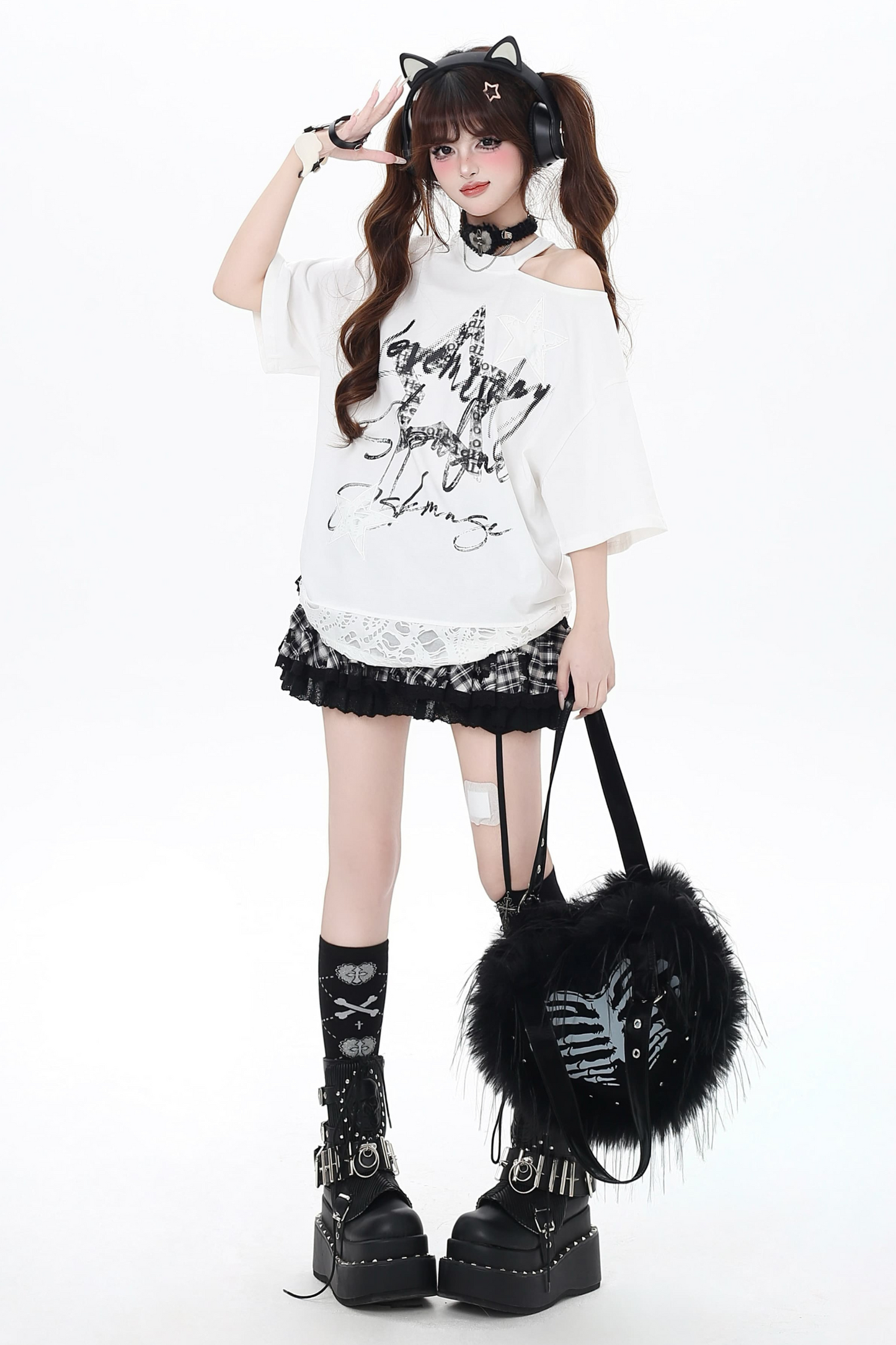 ストラップレス スターリー スイート クール デザイン アメリカン トップス