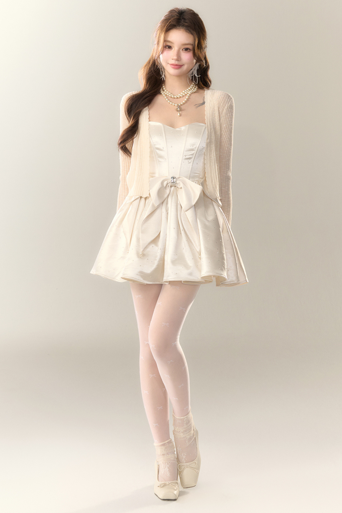 アイスカーディガン シルク シアー