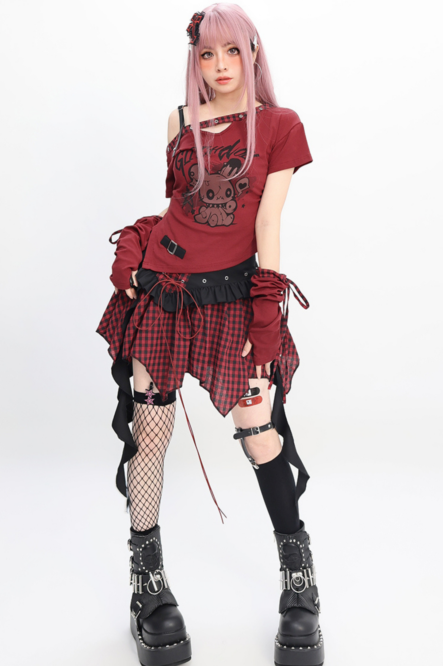 スリムフィットTシャツ+スカート イレギュラーフォルティドール