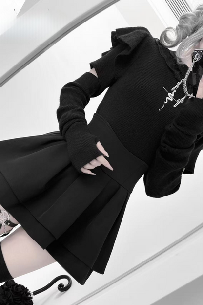 ウォーマーマインアームトップスタイルタイト