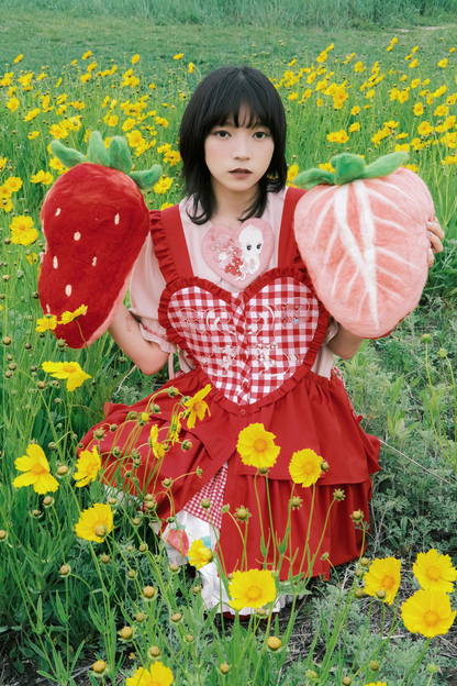 ジャンパースカート エプロン ハートバニー