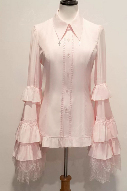 Feather Style Blouse Gothic Lolita Spider