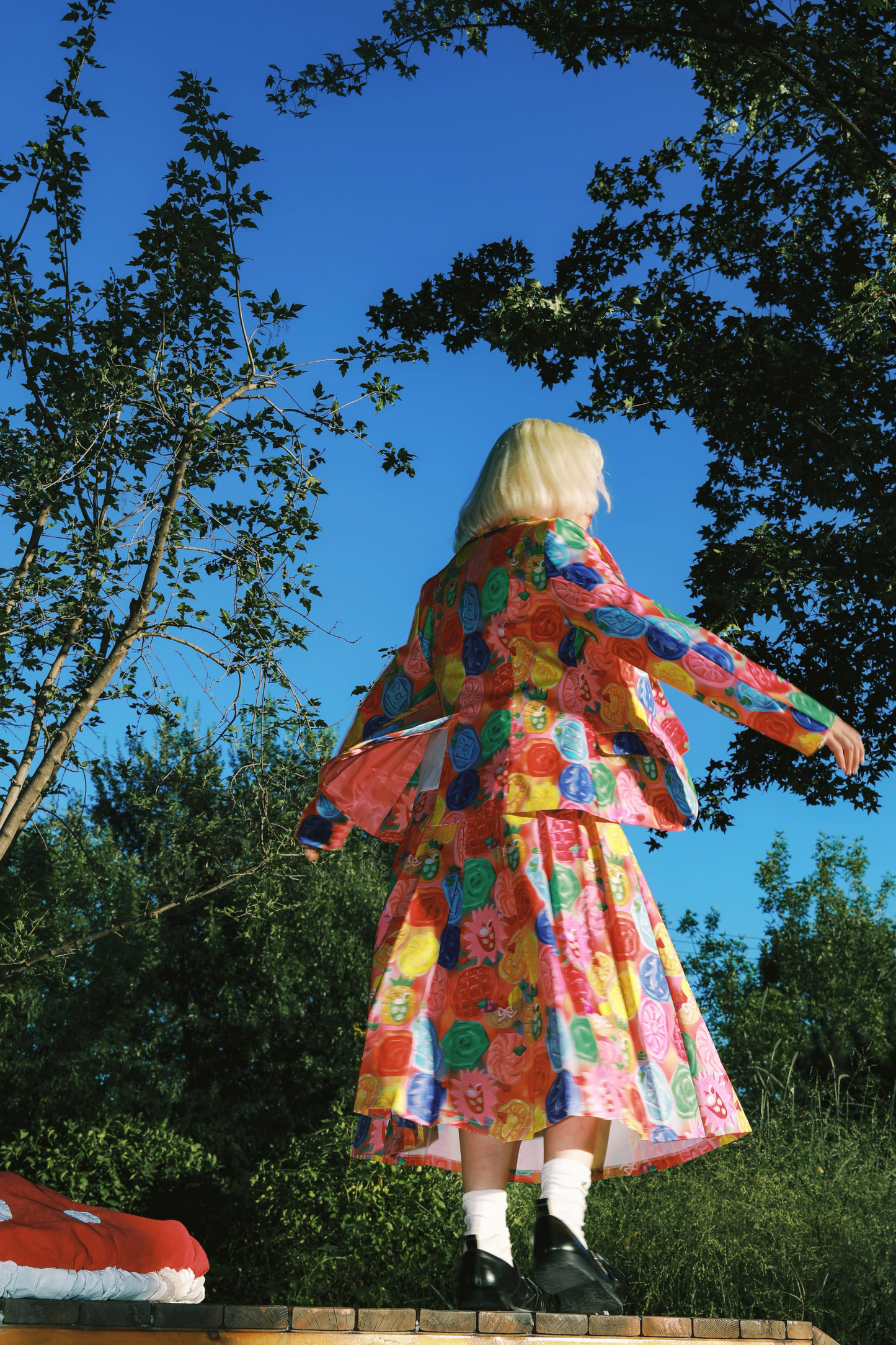 ジャケットy2k + 襟付きスカートファンタジー