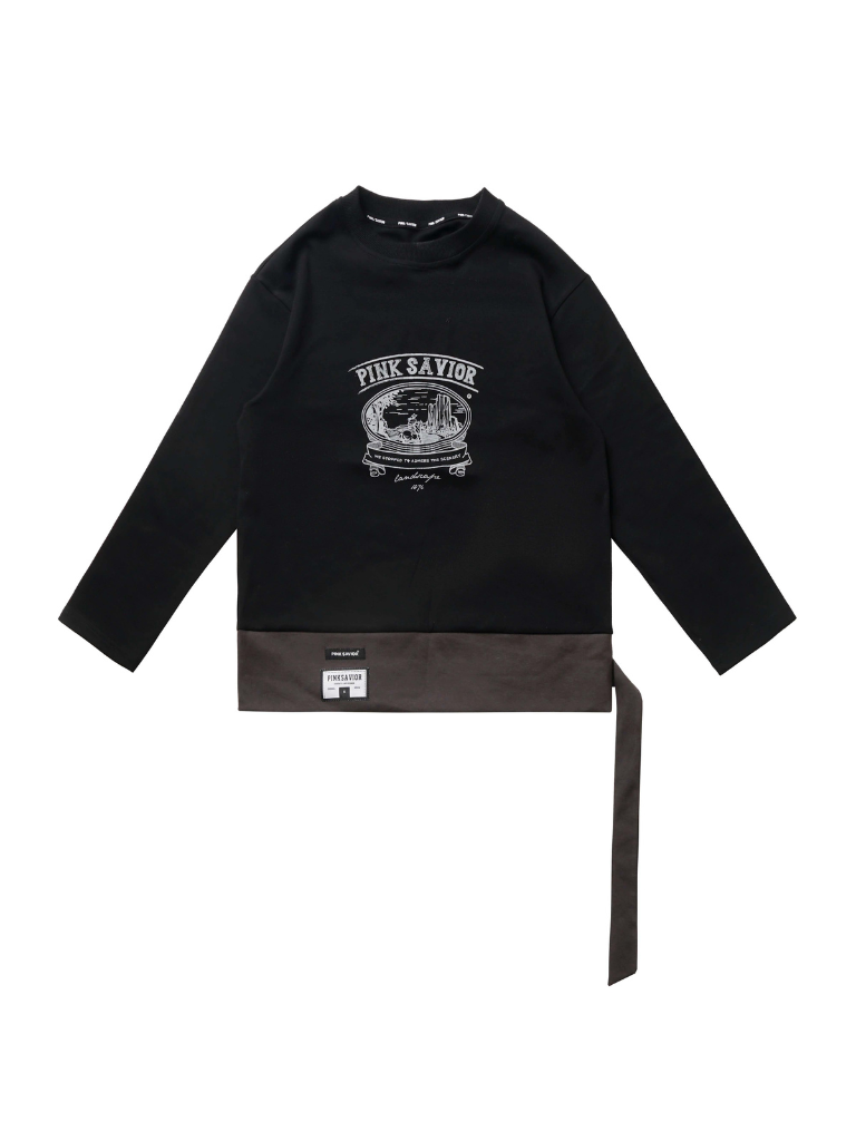 ストライプ + シャツ カジュアル ストリート レイジースカート レトロ