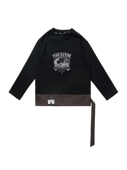 ストライプ + シャツ カジュアル ストリート レイジースカート レトロ