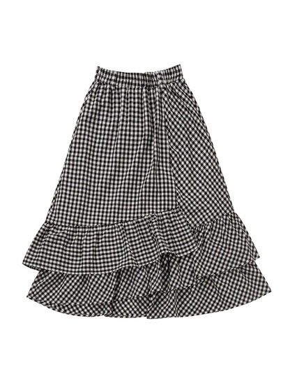 Plash Schwarzer Anzug mit langem Rock und Schweißband