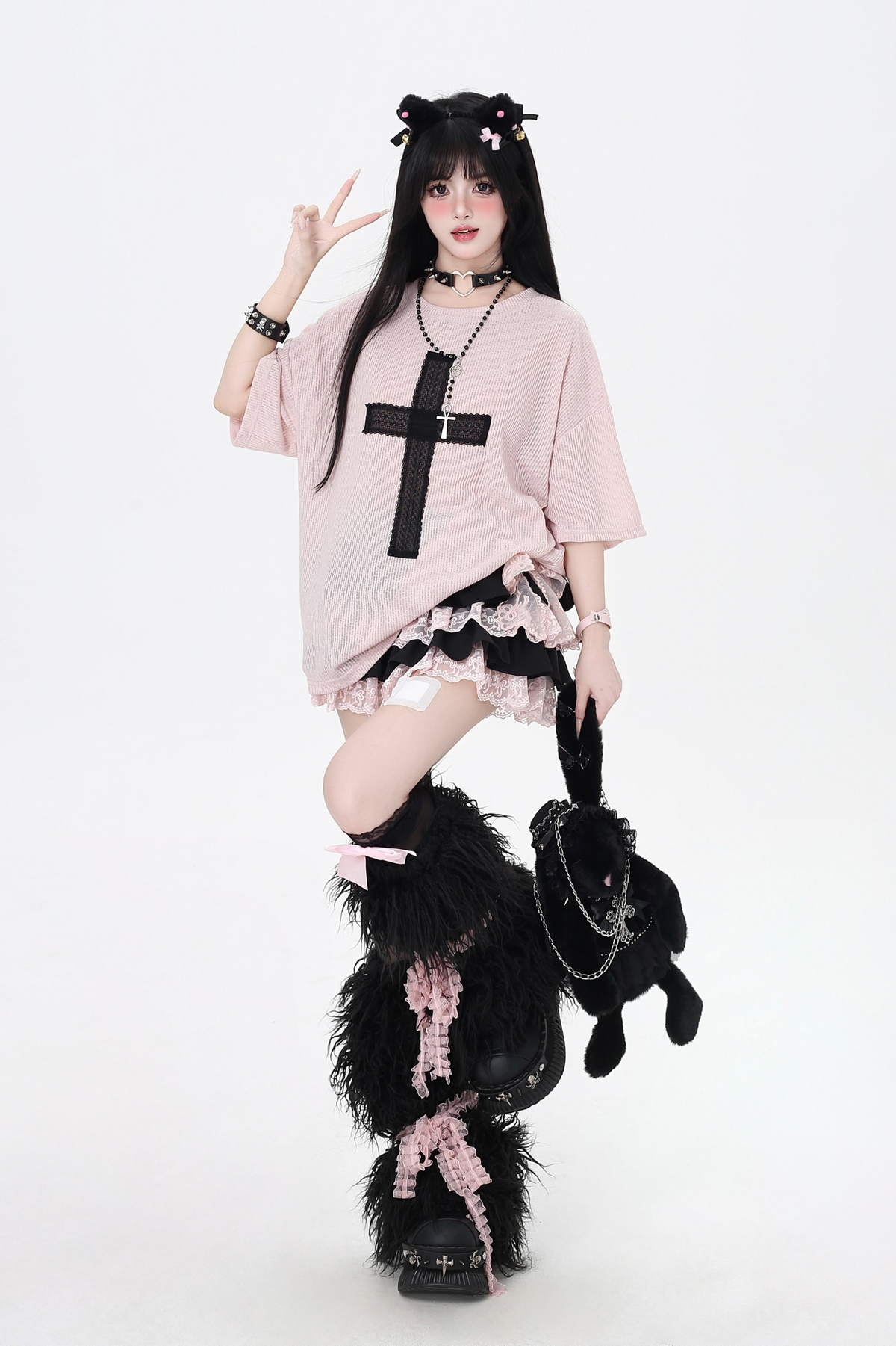 Cross Tops Patch Loose Subculture
