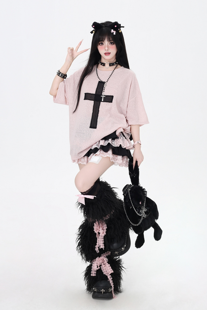 クロストップスパッチルーズサブカルチャー