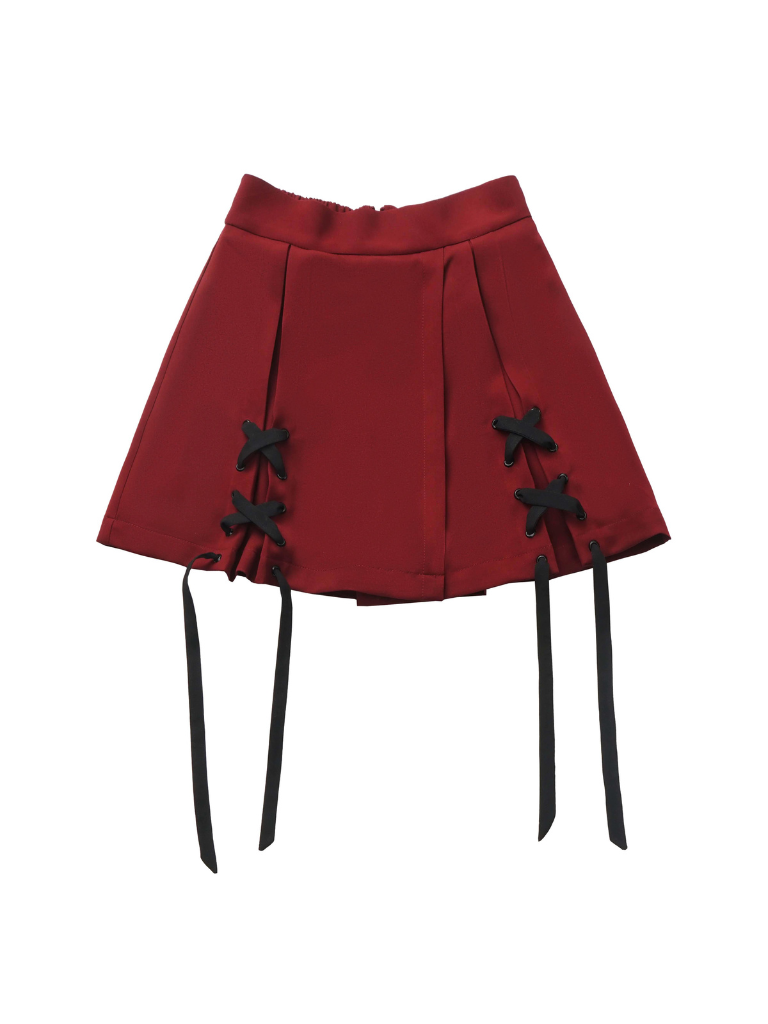 Escape Plan Red Black Work Neck Halter Jacket