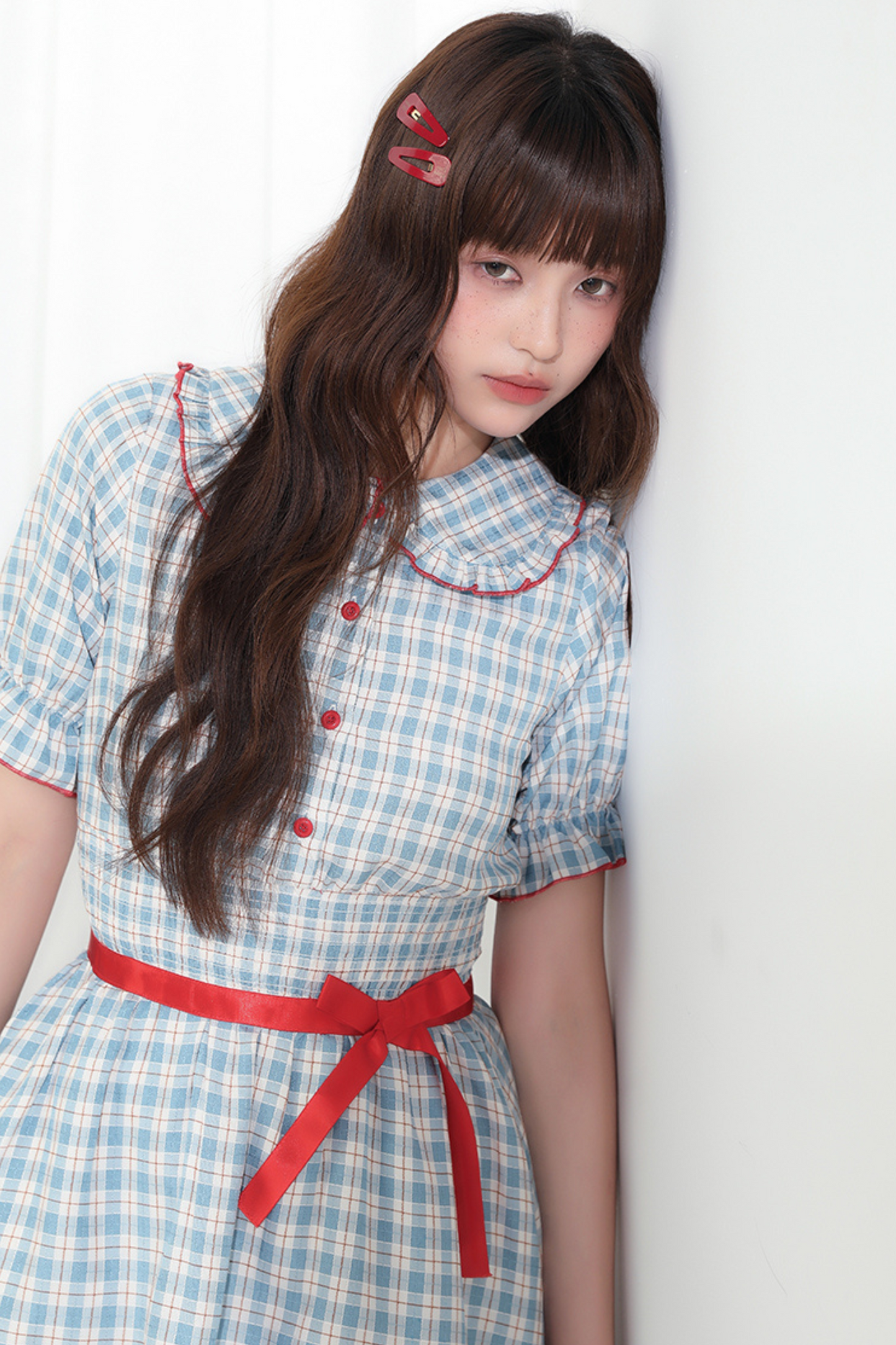 Berry Mist Cheese Kleid Girly Cherry Check