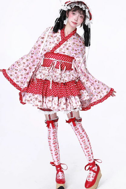 レトロロリータ着物スカート