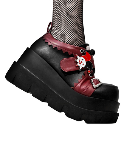 Poker Punk Plateauschuhe Clown