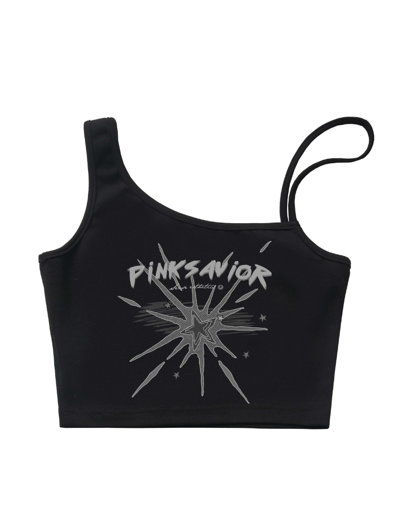 Zip Cami Cross Loose Pants Hoodie Top