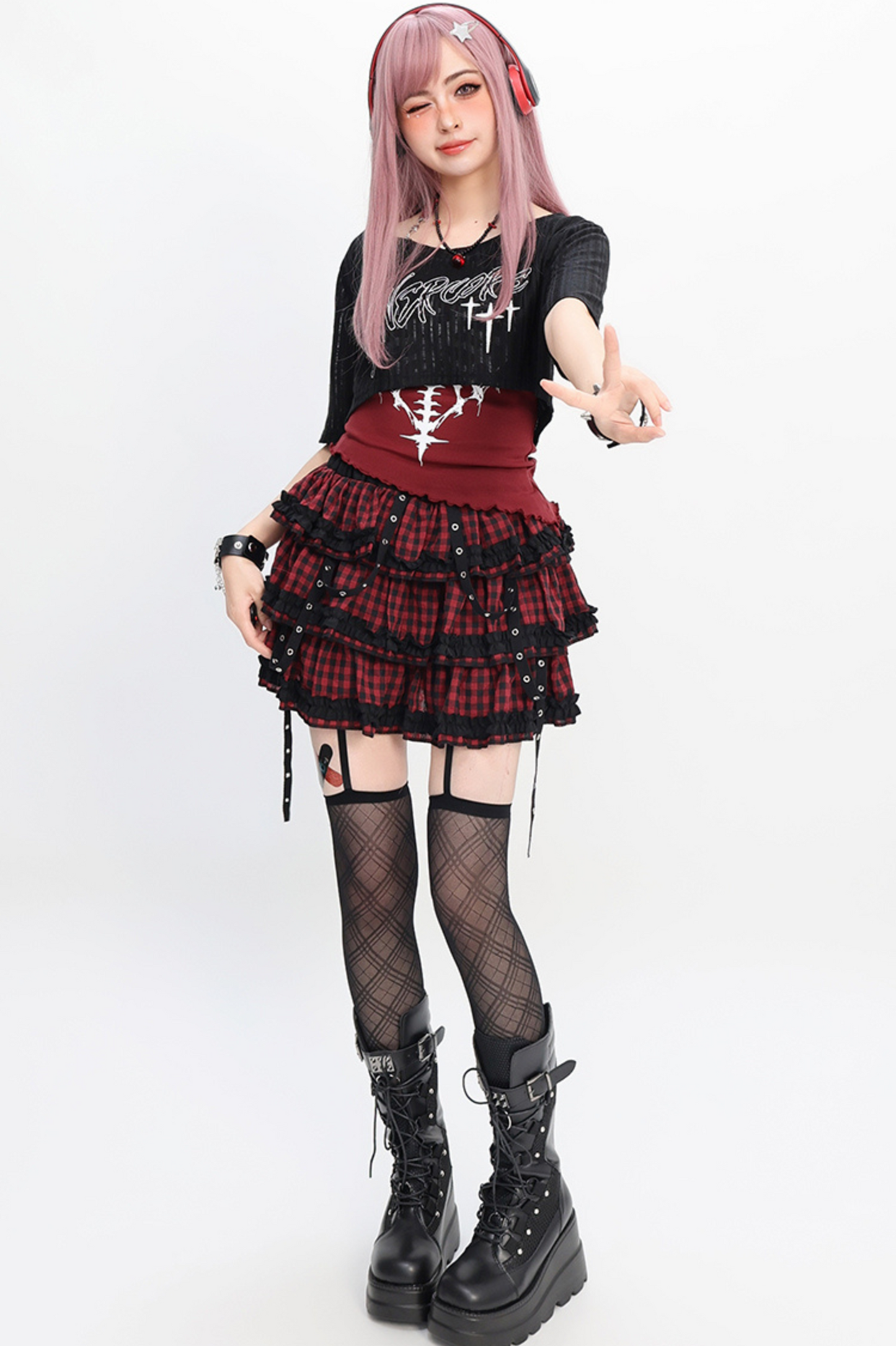 and Y2K smock Light skirt vest Asian