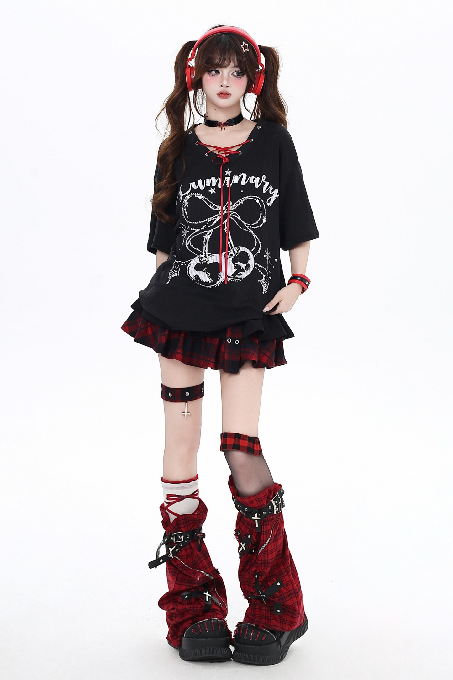 カバーアップ アイランド Tシャツ チェリー Vネック スウィート トロピカル