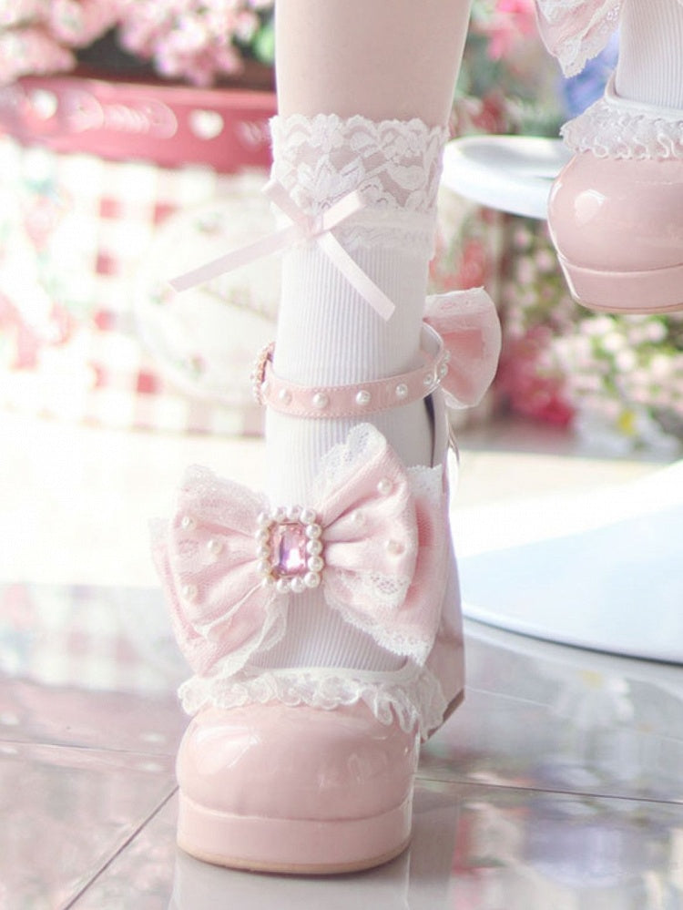 Rhinestone Pink Beaded Decorated Polished Dusty Detachable And