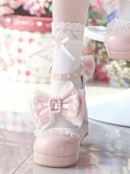 Rhinestone Pink Beaded Decorated Polished Dusty Detachable And