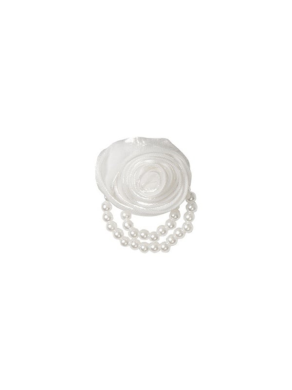 Pink / Beige Rose Brooch - With PUJI