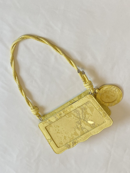 Snakeskin Bag 4 with Pattern Badge Colors Holder Shoulder