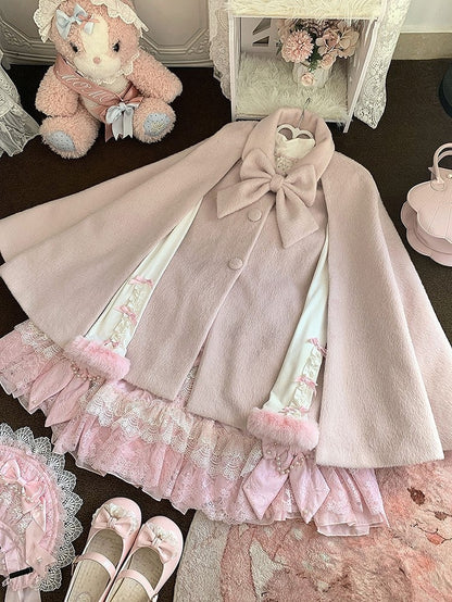 Cape Bow with Lolita Detail Pink